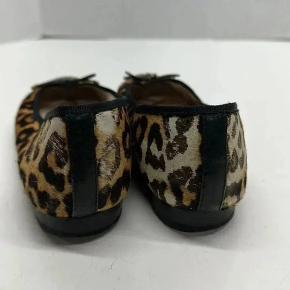 Sam Edelman Sara Ballet Flats Pony Hair Cap Toe Leather Slip On Shoes Size 7 - Picture 6 of 12